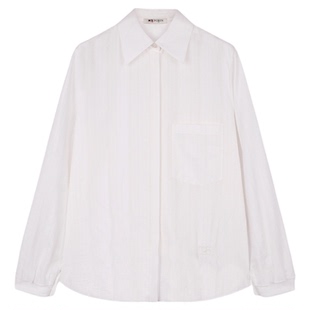 【新品首降】PORTS 1961早春女士挺阔白色长袖衬衫