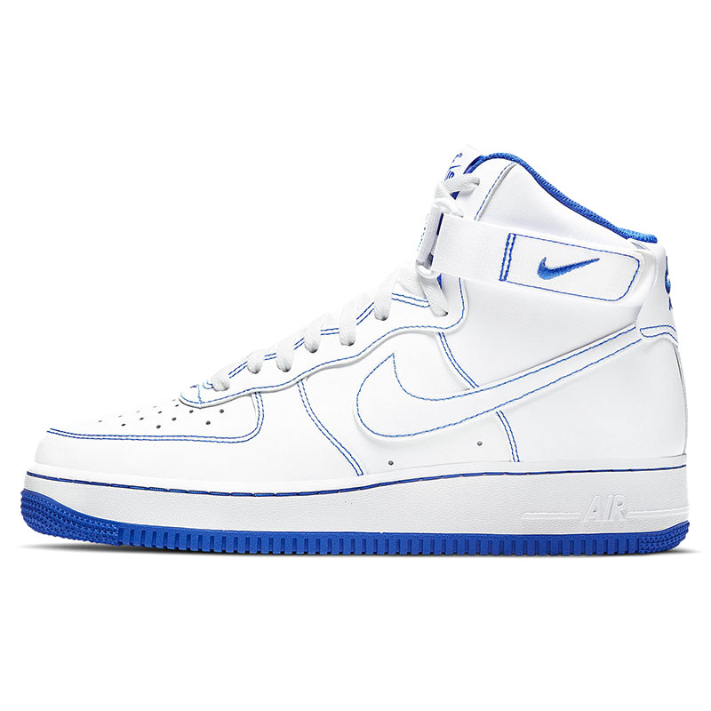 Nike/耐克正品Air Force 1 AF1白蓝 高帮男子空军板鞋CV1753-101