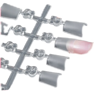 免修型超薄浅半贴甲片椭圆双面磨砂无痕去台阶美甲小梯形指甲贴片