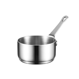 304不锈钢酱汁杯带把蘸料碟西餐厅牛排酱料杯创意番茄酱杯斗餐具