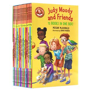 Judy Moody and Friends 稀奇古怪小朱迪系列和她的小伙伴15册套盒英文原版章节桥梁小说 全彩儿童情商启蒙正能量Megan McDonald