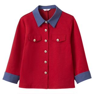 工装外套女短款2026早春新款女士休闲翻领卫衣开衫小个子百搭上衣