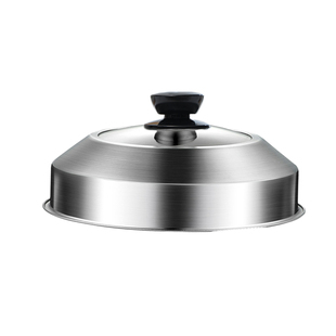 304不锈钢锅盖蒸锅盖钢筋锅盖汤锅盖鼎锅盖饼高拱盖蒸锅锅盖家用