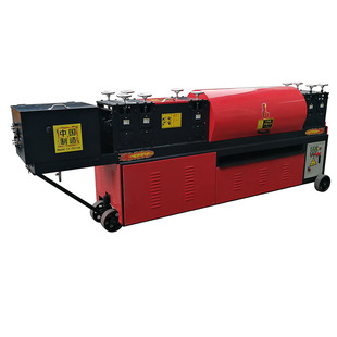 隆顺加强新型双曲线钢管调直机 多功能架子调直除锈刷漆一体