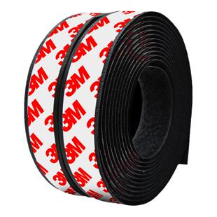 3M双面胶带背胶魔术贴家用强力胶贴圆形高粘度黑色白色固定子母扣勾面毛面粘纱窗防蚊封窗户防冷门帘专用粘条