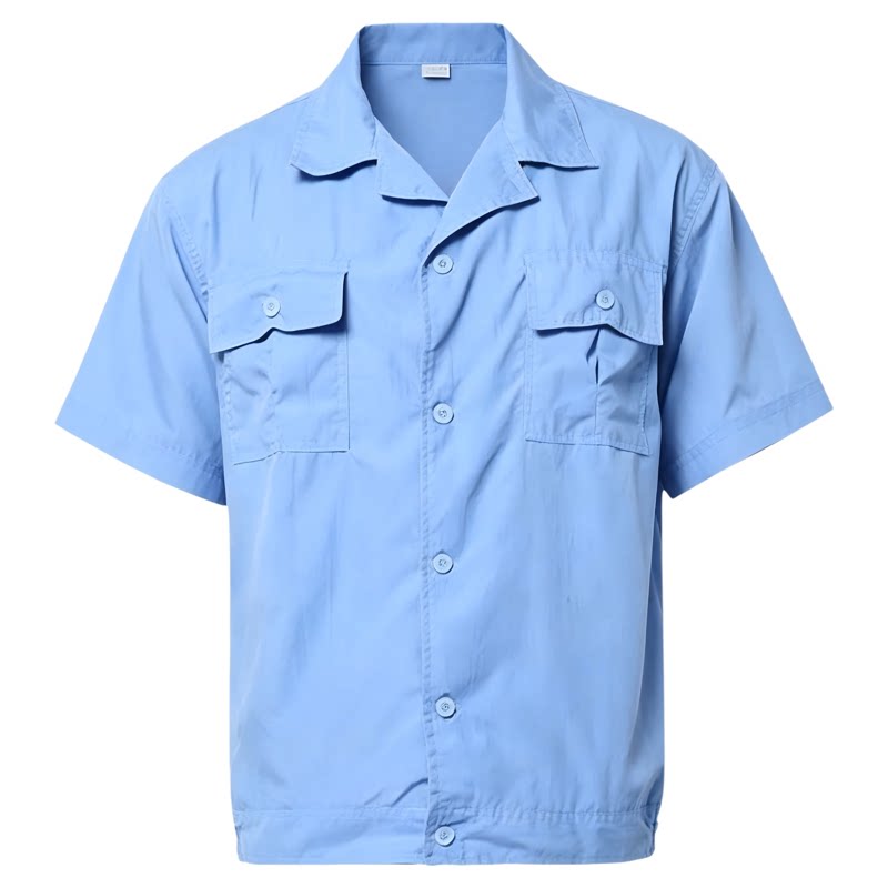 工作服长短袖套装夏季可定制绣字