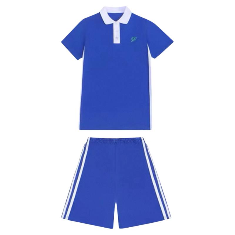 深圳统一中学夏季短袖校服套装