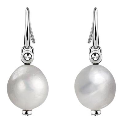 S925纯银马克赛石巴洛克珍珠耳环