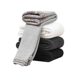 女童打底裤秋冬季加绒加厚款婴儿外穿女宝宝一体绒九分儿童连裤袜