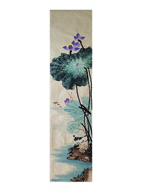 廉洁字画手绘真迹国画竖幅参展画
