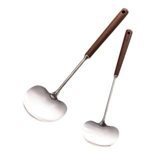 onlycook 蘑菇铲子家用304不锈钢苹果锅铲铁锅炒菜勺子汤勺炒勺