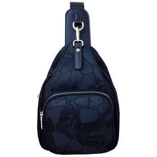 时尚胸包女2026新款防水帆布单肩斜挎包休闲百搭小背包女士胸前包