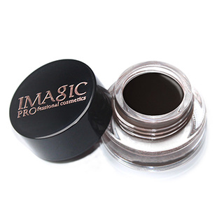 欧美妆眉膏防水持久不晕染自然定型巧克力染黑咖色Eyebrow cream