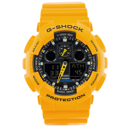 casio卡西欧G-SHOCK运动手表男GBA-800DG-9A黄色系列防水男女手表