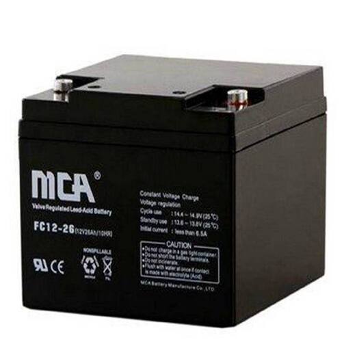 MCA蓄电池FC122612V26AH机房UPS电源配套消防照明EPS直流屏