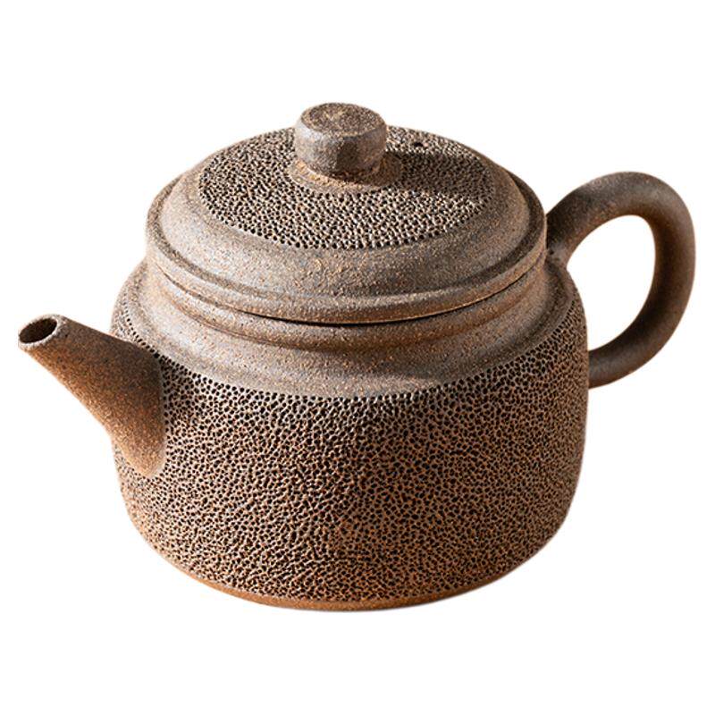 铁胎柴烧剑流德钟冰烟壶高端茶壶