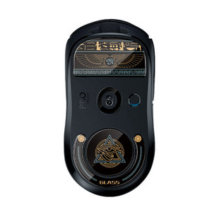 适用GPW一代二代鼠标玻璃脚贴耐磨冰版滑鼠标垫印花集荷鲁斯之眼