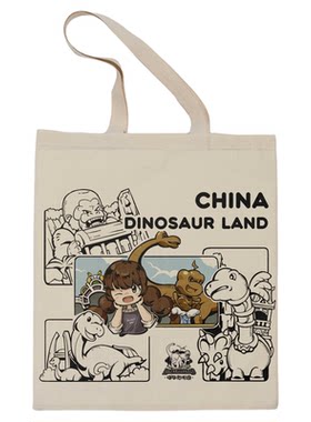 单肩包手绘卡通可爱环保购物袋