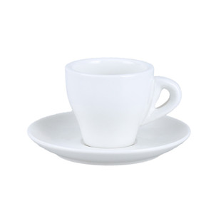 爆款促销酒店餐具镁质白瓷欧美式陶瓷咖啡杯子80毫升尖脚特浓咖啡