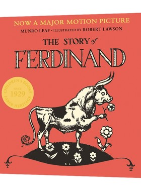 The Story of Ferdinand 英文原版 爱花的牛 公牛历险记 英文版儿童动物绘本 反战和平主义 Munro Leaf 曼罗里夫 进口原版英语书籍