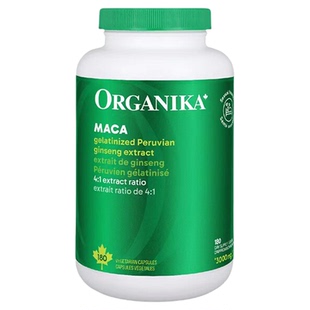 Organika高浓度天然玛咖补锌硒肾男士活力片滋补活力胶囊180粒