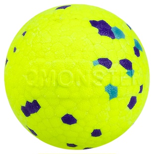 QMONSTER耐咬新品ETPU爆米花球发声球狗狗磨牙训练宠物玩具训练球