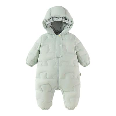 童泰婴儿羽绒服连体衣连帽哈衣