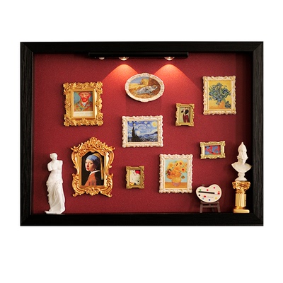 创意磁吸电表箱装饰画带感应灯