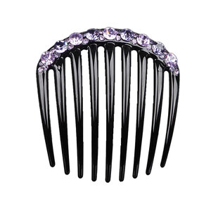 小号盘发插梳韩国发饰水钻发夹简约发卡后脑勺发插夏新款潮发梳女