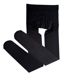 蒋大猫无缝裆半透马油黑色丝袜女薄款防勾丝连裤打底袜性感黑透肤