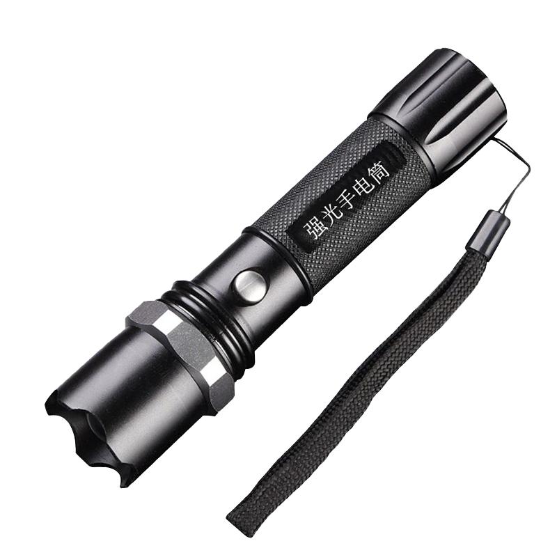 强光手电筒超亮远射可充电式LED灯户外家用小型巡逻应急照明消防