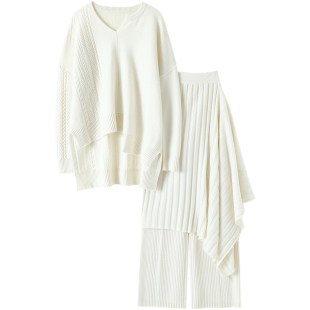 魅力女神!气场飙升!三件套大克重加厚羊绒衫女套装纯山羊绒衫冬