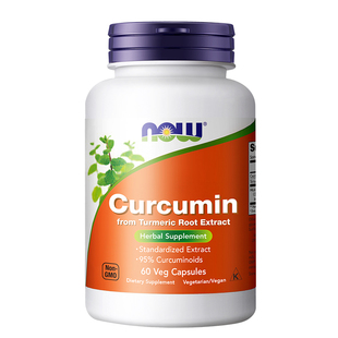 NOW美国进口turmeric姜黄素95%精华根提取物胶囊缓解关节不适60粒