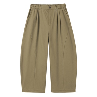 SOMENUM森林 25AW「修饰腿型」百搭男女加厚重磅宽松茧型裤气球裤