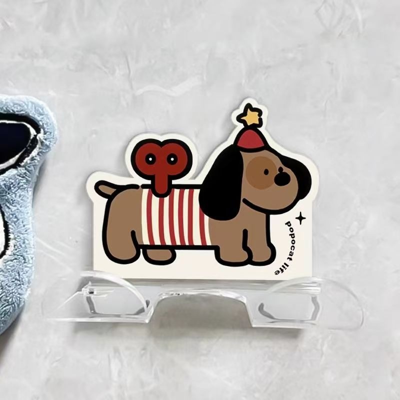 腊肠小狗卫生间吹风机架可爱懒人专用支架壁挂风筒浴室置物架