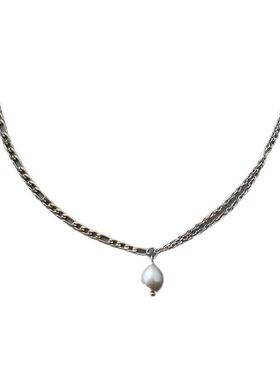 仙女拼接手工钛钢18K金淡水珍珠