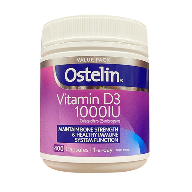 澳洲Ostelin奥斯特林纯VD维生素D3成人400粒
