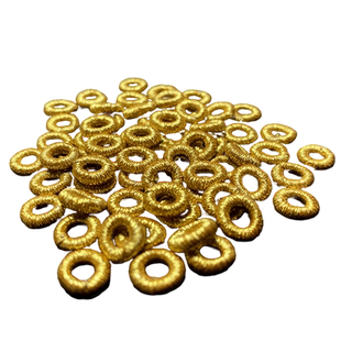 定制金线圈 小号无痕璎珞金银绕线圈手工diy编织手绳手链隔片配件