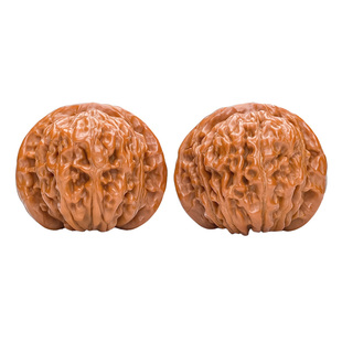 文玩核桃精品四座楼狮子头一物一图矮桩闷尖盘玩包浆白茬全品无修