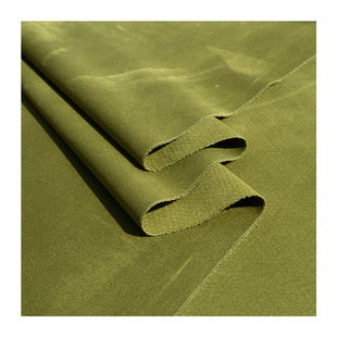 双面麂皮加厚绒布料高档磨毛面料外套秋冬设计师服装鹿皮绒布料弹