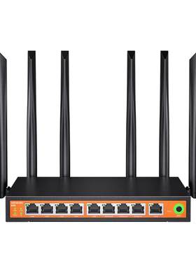 磊科路由器9口千兆WiFi6多WAN口