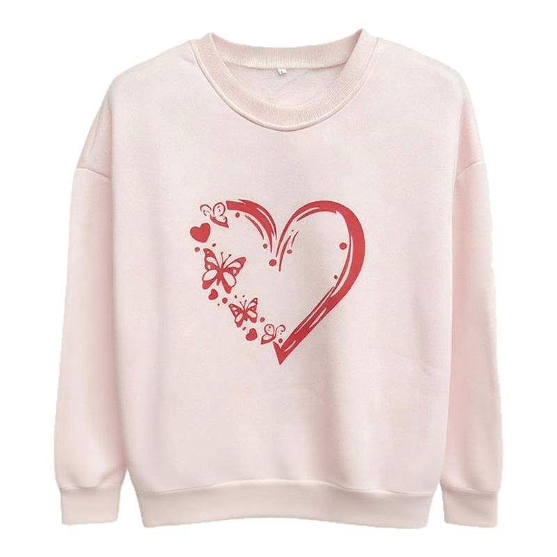 秋冬季新款加绒加厚卫衣女ins美式韩版上衣宽松重磅情侣外套外衣