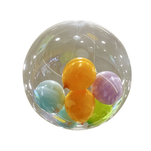 立柱顶上18寸气球开业装饰商场搞活动儿童生日派对布置拱门气球链