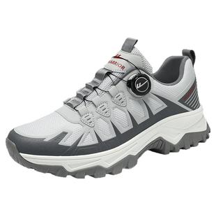 回力男鞋冬季网面户外登山运动休闲旋钮跑步防滑登山旅游大码潮鞋