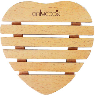 onlycook家用实木锅垫木质垫子防烫隔热垫餐垫杯垫碗垫盘垫餐桌垫