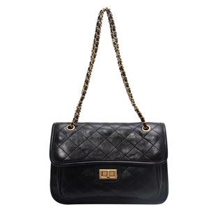 小香风菱格链条包包秋冬女2024新款潮托特包百搭ins大容量通勤包