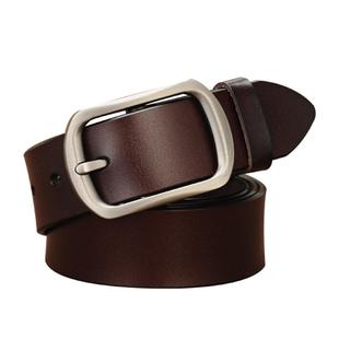 皮带女款真皮2025新款针扣宽腰带复古时尚百搭装饰配黑色牛仔裤带