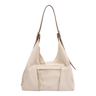 莱夫大容量斜挎包女式新款旅行托特包轻便流浪包hobo通勤帆布包包