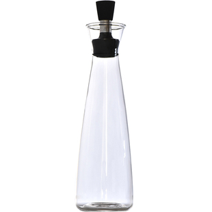 妙HOME创意玻璃透明油壶防漏油瓶调味瓶醋瓶酱油瓶密封油壶