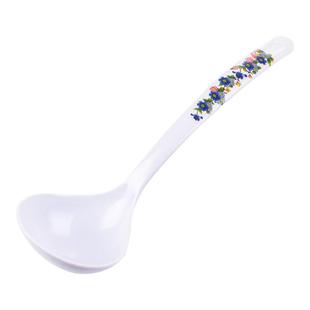 密胺饭勺家用汤勺塑料长柄大汤勺调羹仿陶瓷餐具勺子日式加长汤匙